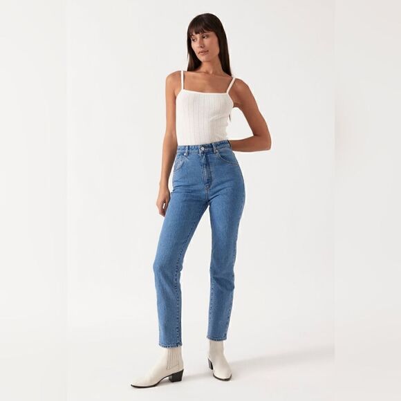 Rolla's Dusters High Rise Denim Jeans In Cindy Blue Size 31 NWT - Picture 4 of 16